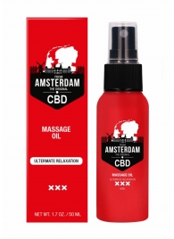 Стимулирующее массажное масло CBD from Amsterdam Massage Oil - 50 мл. - Shots Media BV - купить с доставкой в Тольятти