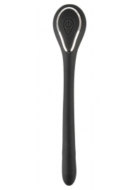 Черный гибкий уретральный стимулятор с вибрацией Vibrating Bendable Dilator - 13,5 см. - Orion - купить с доставкой в Тольятти