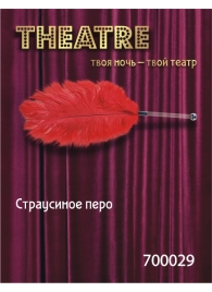 Красное страусовое пёрышко - ToyFa - купить с доставкой в Тольятти