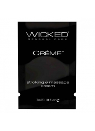 Крем для массажа и мастурбации Wicked Stroking and Massage Creme - 3 мл. - Wicked - купить с доставкой в Тольятти