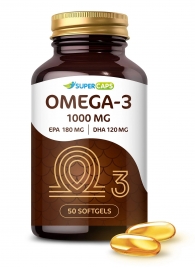 Пищевая добавка SuperCaps OMEGA-3 - 50 капсул (1000 мг) - SuperCaps - купить с доставкой в Тольятти