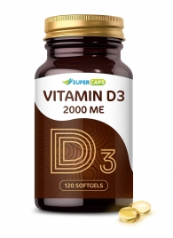 Пищевая добавка SuperCaps VITAMIN D3 2000 ME - 120 капсул - SuperCaps - купить с доставкой в Тольятти