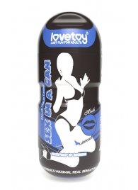 Мастурбатор-ротик с вибрацией Sex In A Can Mouth Lotus Tunnel - Lovetoy - в Тольятти купить с доставкой