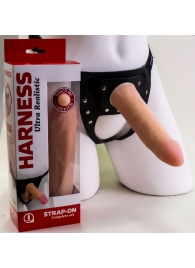 Страпон Харнесс из трусиков и насадки-фаллоса - 17,5 см. - LOVETOY (А-Полимер) - купить с доставкой в Тольятти