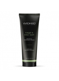 Массажный легкий крем WICKED Sage plus Sea Salt - 120 мл. - Wicked - купить с доставкой в Тольятти