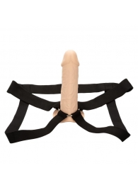 Телесный фаллопротез Life-Like Extension with Harness - 17,75 см. - California Exotic Novelties - купить с доставкой в Тольятти