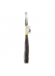 Черная плеть с желтой рукоятью Boundless Flogger - 69,25 см. - California Exotic Novelties - купить с доставкой в Тольятти