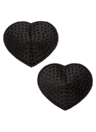 Черные пэстисы в форме сердечек Heart Pasties - California Exotic Novelties - купить с доставкой в Тольятти