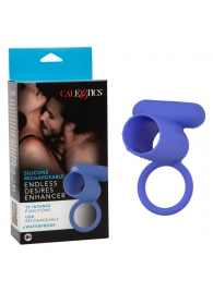 Синее эрекционное виброкольцо Silicone Rechargeable Endless Desires Enhancer - California Exotic Novelties - в Тольятти купить с доставкой