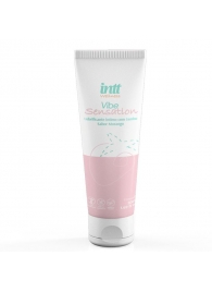 Лубрикант на водной основе Vibe Sensation с клубничным вкусом и легким вибрирующим эффектом - 50 гр. - INTT - купить с доставкой в Тольятти