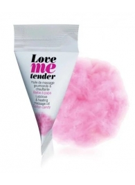 Съедобное согревающее массажное масло Love Me Tender Cotton Candy с ароматом сладкой ваты - 10 мл. - Love to Love - купить с доставкой в Тольятти