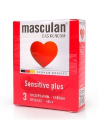 Презервативы Masculan Sensitive plus - 3 шт. - Masculan - купить с доставкой в Тольятти