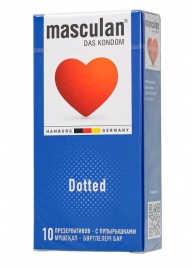 Презервативы с пупырышками Masculan Dotted - 10 шт. - Masculan - купить с доставкой в Тольятти