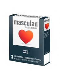 Презервативы увеличенного размера Masculan XXL - 3 шт. - Masculan - купить с доставкой в Тольятти