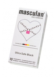 Ультрапрочные презервативы Masculan Ultra Safe Black - 10 шт. - Masculan - купить с доставкой в Тольятти