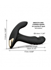 Черный вибромассажер простаты Multi P-Joy с 3 моторами - Dorcel - в Тольятти купить с доставкой