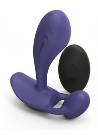 Темно-синий вибромассажер Witty P G Vibrator with Remote Control - Love to Love - в Тольятти купить с доставкой