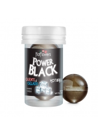 Интимный гель Power Black Hot Ball с охлаждающе-разогревающим эффектом (2 шарика по 3 гр.) - HotFlowers - купить с доставкой в Тольятти