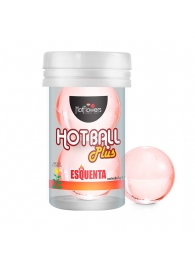 Лубрикант на масляной основе Hot Ball Plus с разогревающим эффектом (2 шарика по 3 гр.) - HotFlowers - купить с доставкой в Тольятти