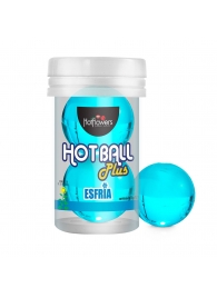 Лубрикант на масляной основе Hot Ball Plus с охлаждающим эффектом (2 шарика по 3 гр.) - HotFlowers - купить с доставкой в Тольятти