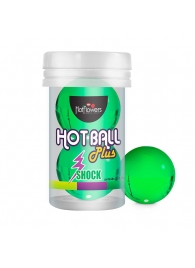 Лубрикант на силиконовой основе Hot Ball Plus с покалывающим эффектом (2 шарика по 3 гр.) - HotFlowers - купить с доставкой в Тольятти