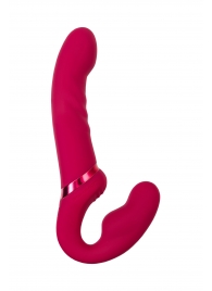 Малиновый безремневой страпон Lapis - 23 см. - Lovense - купить с доставкой в Тольятти