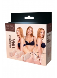 Набор из 3 мастурбаторов The Girl Next Door Tina - Dream Toys - в Тольятти купить с доставкой