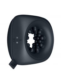 Черный мужской вибромассажер Ring Stroker - Satisfyer - в Тольятти купить с доставкой