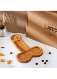 Деревянное блюдо для подачи в форме члена (32,5 х 20 х 1,7 см) - Сима-Ленд - купить с доставкой в Тольятти