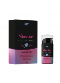 Жидкий вибратор Vibration Cotton Candy с ароматом сахарной ваты - 15 мл. - INTT - купить с доставкой в Тольятти