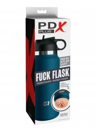 Мастурбатор-вагина в синей колбе F*ck Flask - Pipedream - в Тольятти купить с доставкой