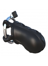 Черный замок верности Extreme Silicone Cock Blocker - Pipedream - купить с доставкой в Тольятти