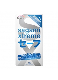 Презервативы Sagami Xtreme Ultrasafe с двойным количеством смазки - 10 шт. - Sagami - купить с доставкой в Тольятти