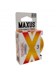 Презервативы анатомической формы Maxus Sensual - 3 шт. - Maxus - купить с доставкой в Тольятти