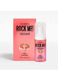 Жидкий вибратор Nuei Rock Me! с ароматом клубники - 20 мл. - Nuei cosmetics - купить с доставкой в Тольятти