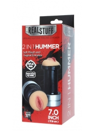 Двусторонний мастурбатор REALSTUFF 2 IN 1 HUMMER MOUTH   VAGINA - ротик и вагина - Dream Toys - в Тольятти купить с доставкой