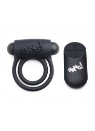 Черное эрекционное виброкольцо 28X Remote Control Vibrating Cock Ring   Bullet - XR Brands - в Тольятти купить с доставкой