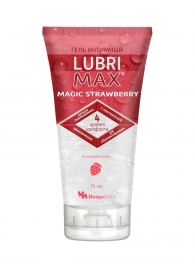 Интимный гель-смазка на водной основе Lubrimax Magic Strawberry - 75 мл. - ИнтелБИО - купить с доставкой в Тольятти