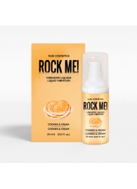 Жидкий вибратор Nuei Rock Me! с ароматом печенья и сливок - 20 мл. - Nuei cosmetics - купить с доставкой в Тольятти