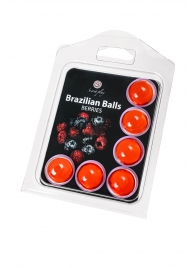 Набор из 6 шариков с массажным маслом Brazilian Balls с ароматом ягод - Secret Play - купить с доставкой в Тольятти