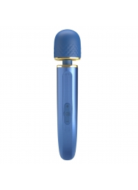 Синий wand-вибромассажер Colorful Massager - 24 см. - Baile