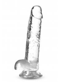 Прозрачный фаллоимитатор 7 Inch Crystalline Dildo - 17,7 см. - Blush Novelties