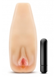 Мастурбатор-вагина с вибрацией Soft   Wet Natasha Realistic Beige Masturbator - Blush Novelties - в Тольятти купить с доставкой