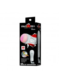 Мастурбатор-вагина Flora White с присоской и 12 режимами вибрации - Baile - в Тольятти купить с доставкой