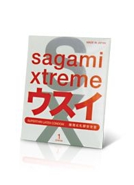 Ультратонкий презерватив Sagami Xtreme SUPERTHIN - 1 шт. - Sagami - купить с доставкой в Тольятти