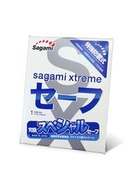 Презерватив Sagami Xtreme Ultrasafe с двойным количеством смазки - 1 шт. - Sagami - купить с доставкой в Тольятти