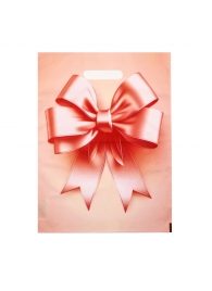 Пакет с принтом в виде банта с вырубной ручкой (30х40 см) - Сима-Ленд - купить с доставкой в Тольятти