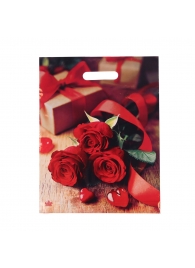 Пакет с принтом в виде роз (31х40 см) - Сима-Ленд - купить с доставкой в Тольятти