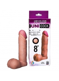 Фаллическая насадка для страпона UNICOCK 8  - 20 см. - LOVETOY (А-Полимер) - купить с доставкой в Тольятти