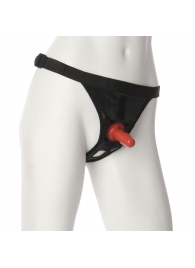 Трусики со штырьком для фиксации насадок Ultra Harness with Plug - Doc Johnson - купить с доставкой в Тольятти